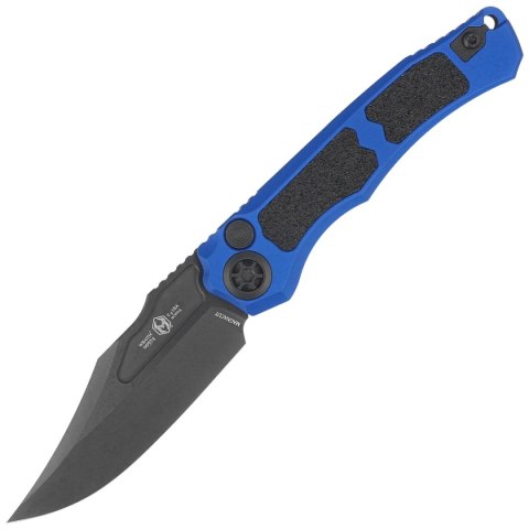 Nóż automatyczny Heretic Wraith V4 Auto Blue Aluminium/3M, Black DLC MagnaCut by Tony Marfione Jr. (H002-6A-BLU) Heretic Knives