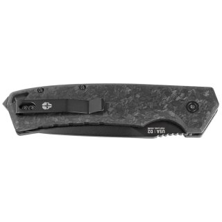 Nóż automatyczny Tekto A3 Delta D/P Forged Carbon Fiber, Black D2 Tekto Knives