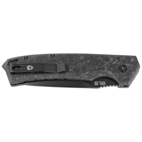 Nóż automatyczny Tekto A3 Delta D/P Forged Carbon Fiber, Black D2 Tekto Knives