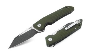 Nóż składany Bestech Barracuda Green G10, Black Stonewashed/Satin D2 (BG15B-2) Bestech Knives