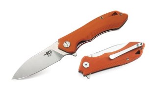 Nóż składany Bestech Beluga Orange G10, Stonewashed/Satin D2 (BG11E-2) Bestech Knives