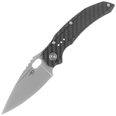 Nóż składany Bestech Exploit Grey Titanium/Carbon Fiber, Stonewashed CPM S35VN by Todd Knife and Tool (BT2005F) Bestech Knives