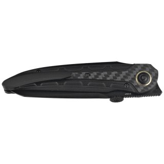 Nóż składany Bestech Prydwen Black Titanium/Regular Carbon Fiber, Black PVD MagnaCut by Kombou (BT2409D) Bestech Knives