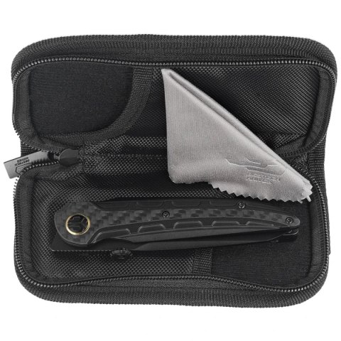 Nóż składany Bestech Prydwen Black Titanium/Regular Carbon Fiber, Black PVD MagnaCut by Kombou (BT2409D) Bestech Knives