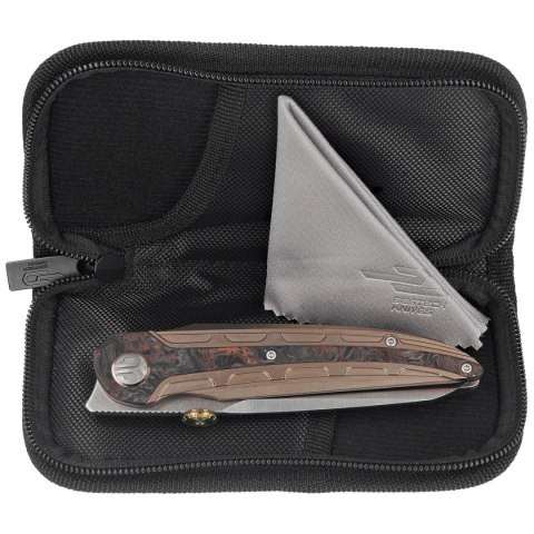 Nóż składany Bestech Prydwen Bronze Titanium/Dark Matter Copper Fat Carbon, Stonewashed/Satin MagnaCut by Kombou (BT2409B) Bestech Knives