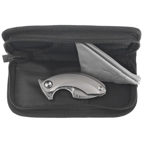 Nóż składany Bestech Strelit Grey Titanium, Damascus by Ostap Hel (BT2103G) Bestech Knives