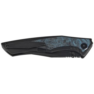 Nóż składany Bestech Togatta Black Titanium/Black-Blue Carbon Fiber, Black Stonewashed M390 by Koens Craft (BT2102H) Bestech Knives