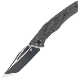 Nóż składany Bestech Togatta Bronze Titanium/Black-Green G10, Black Stonewashed/Satin M390 by Koens Craft (BT2102E) Bestech Knives