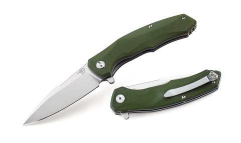 Nóż składany Bestech Warwolf Army Green G10, Stonewashed/Satin D2 (BG04B) Bestech Knives