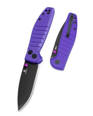 Nóż składany Bestechman Goodboy Jr. Purple G10, Black PVD D2 by Keanu Alfaro (BMK10G) Bestechman by Bestech Knives