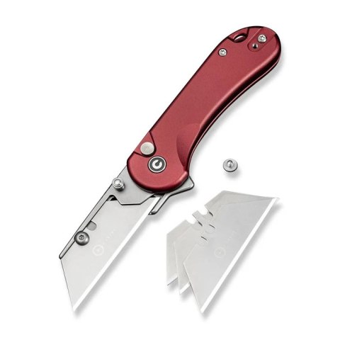 Nóż składany Civivi Elementum Utility Burgundy Aluminium, Stonewashed 6Cr13 (C23039B-5) Civivi by WE Knife