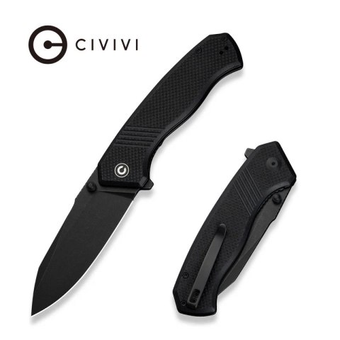 Nóż składany Civivi Placoid Black Coarse G10, Black Stonewashed 14C28N (C23079-1) Civivi by WE Knife