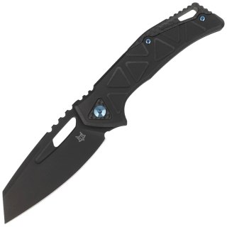 Nóż składany Fox Chronos Black PVD Aluminium, Blue HW, Black PVD MagnaCut by Stefan Merk (FX-552 AL) FOX