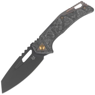 Nóż składany Fox Chronos Dark Matter Fatcarbon, Bronze HW, Black PVD MagnaCut by Stefan Merk (FX-552 ALCF) FOX