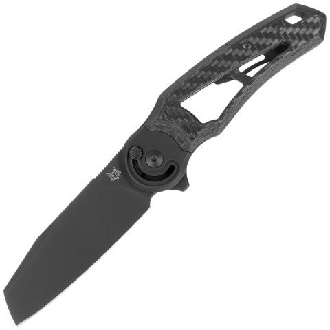 Nóż składany Fox Metamorphosis Black 3K Carbon Fiber, Black PVD M390 (FX-556-A4) FOX
