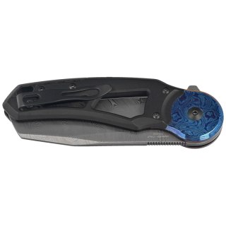 Nóż składany Fox Metamorphosis Black PVD Titanium, Timascus HW, Damasteel Super Dense Twist (FX-556-A1) FOX