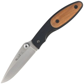 Nóż składany Muela KMC-7OL Black Aluminium/Olive Wood, Satin 440C Muela
