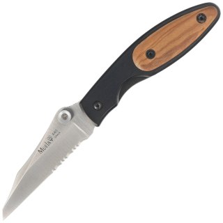 Nóż składany Muela KSC-7OL Black Aluminium/Olive Wood, Satin P/S 440C Muela