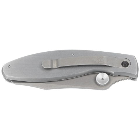 Nóż składany Muela KSC-7R Gray Aluminium/Red Pakka Wood, Satin 440C Muela