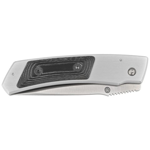Nóż składany Muela PMC-7M Gray Aluminium / Black Micarta, Satin 440C Muela