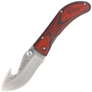 Nóż składany Muela SW-8R Red Pakka Wood, Satin X50CrMoV15 Muela