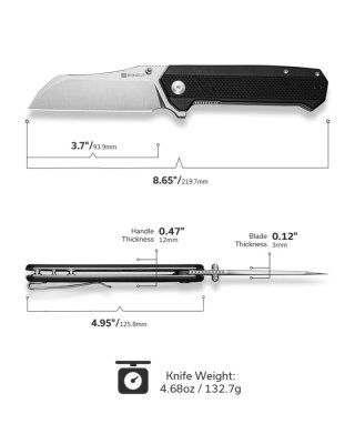 Nóż składany Sencut Draxor Black G10, Satin 9Cr18MoV (S24035-1) Sencut by We Knife