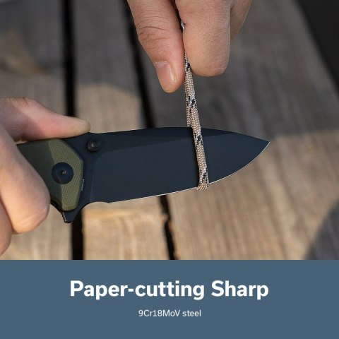 Nóż składany Sencut Skarnax OD Green G10, Black 9Cr18MoV (S24025-2) Sencut by We Knife