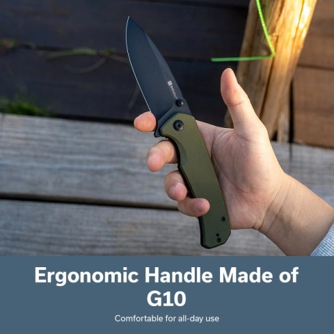 Nóż składany Sencut Skarnax OD Green G10, Black 9Cr18MoV (S24025-2) Sencut by We Knife
