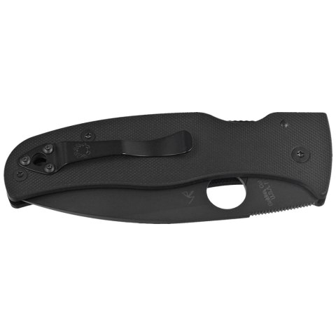 Nóż składany Spyderco Bodacious Black G10, Black DLC CPM S30V by Sal Glesser (C263GPBK) Spyderco Inc.