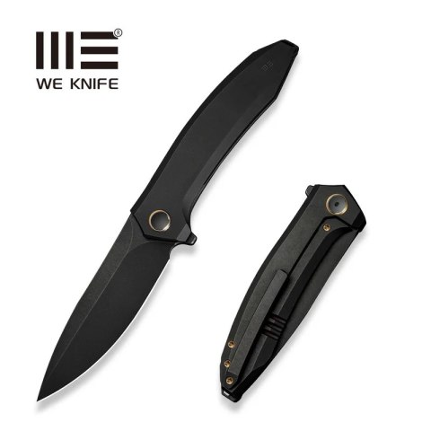 Nóż składany WE Knife Acuminal Black Titanium, Black Stonewashed Vanax (WE23070-1) WE Knife