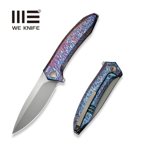 Nóż składany WE Knife Acuminal Flamed Titanium, Polished Bead Blasted Vanax (WE23070-4) WE Knife