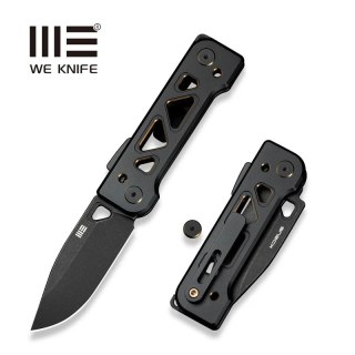Nóż składany WE Knife Tyro Black/Golden Titanium, Black Stonewashed CPM 20CV by Snecx Tan (WE24001-1) WE Knife