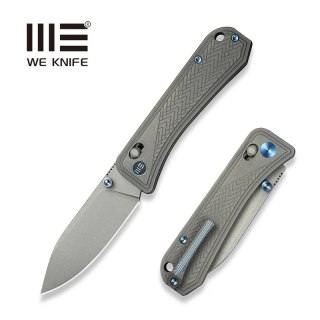 Nóż składany We Knife Bougie Banter Gray Titanium, Gray Stonewashed CPM S45VN by Ben Petersen (WE24009-2) WE Knife