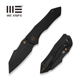 Nóż składany WeKnife High-Fin XL Black Titanium, Black Stonewashed CPM 20CV by Gavko Knives (WE24010-1) WE Knife
