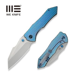 Nóż składany WeKnife High-Fin XL Blue/Purple Titanium, Stonewashed CPM 20CV by Gavko Knives (WE24010-2) WE Knife