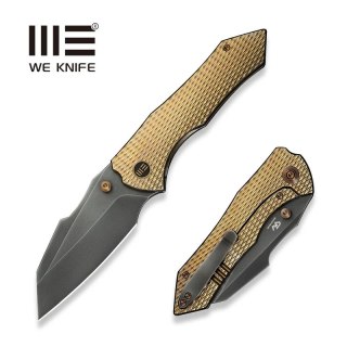 Nóż składany WeKnife High-Fin XL Golden Titanium, Gray Polished CPM 20CV by Gavko Knives (WE24010-3) WE Knife