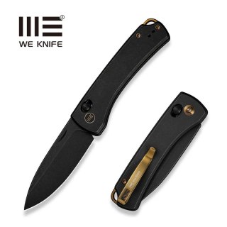 Nóż składany WeKnife Nightblade Black Titanium, Black Stonewashed CPM 20CV by Dutch Bushcraft Knives (WE22046-1) WE Knife