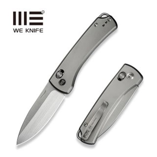 Nóż składany WeKnife Nightblade Gray Titanium, Hand Rubbed Satin CPM 20CV by Dutch Bushcraft Knives (WE22046-2) WE Knife