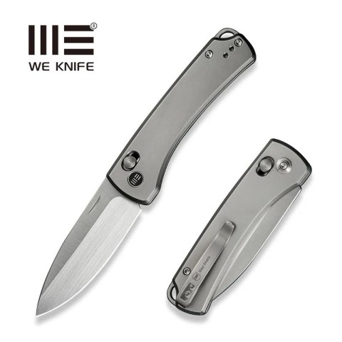 Nóż składany WeKnife Nightblade Gray Titanium, Hand Rubbed Satin CPM 20CV by Dutch Bushcraft Knives (WE22046-2) WE Knife