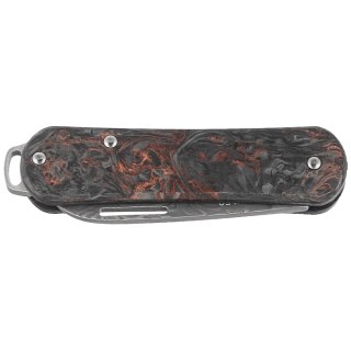 Scyzoryk Fox Vulpis 108 LE No 164/250 Dark Matter Fat Carbon, Super Clean Damascus by Balbach Damast (FX-VPDAM108 DMCO) FOX