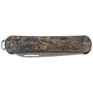 Scyzoryk Fox Vulpis 130 LE No 115/250 Dark Matter Fat Carbon, Super Clean Damascus by Balbach Damast (FX-VPDAM130 DMGO) FOX