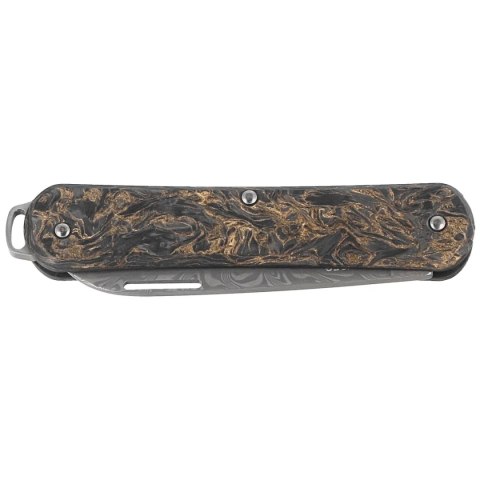 Scyzoryk Fox Vulpis 130 LE No 147/250 Dark Matter Fat Carbon, Super Clean Damascus by Balbach Damast (FX-VPDAM130 DMGO) FOX