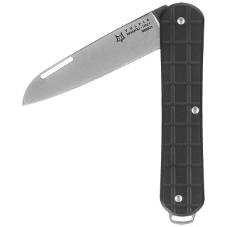 Scyzoryk Fox Vulpis Grenade Pattern Black Aluminium, Polished N690Co (FX-VPGP130 BK) FOX