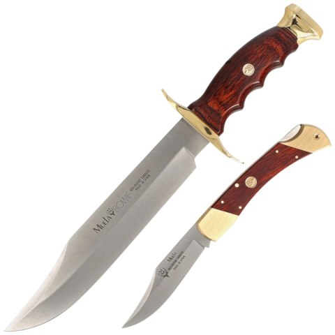 Zestaw noży Muela BW-22N: BW-22 i 10M Pakka Wood, Satin X50CrMoV15 Muela