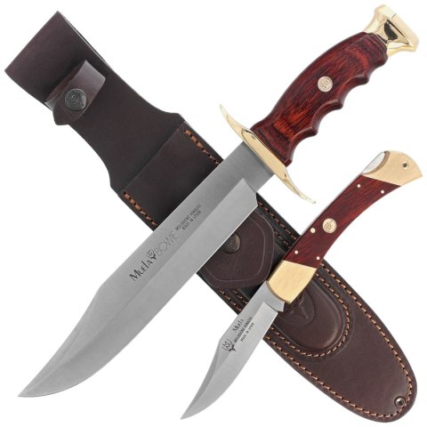 Zestaw noży Muela BW-22N: BW-22 i 10M Pakka Wood, Satin X50CrMoV15 Muela
