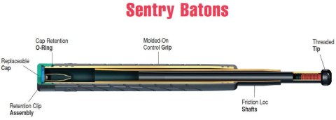 Pałka teleskopowa ASP Sentry 26" Santoprene, Friction Loc (52600) ASP Inc.