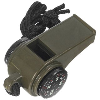 Gwizdek Mil-Tec z kompasem i termometrem (16327000) Mil-Tec