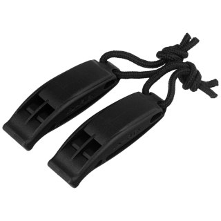 Gwizdek alarmowy Mil-Tec Signaling Whistle Tactical MOLLE Black 2 szt. (16328602) Mil-Tec