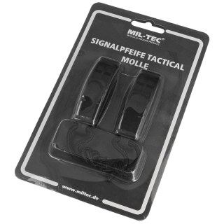 Gwizdek alarmowy Mil-Tec Signaling Whistle Tactical MOLLE Black 2 szt. (16328602) Mil-Tec