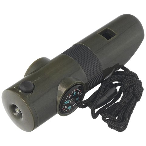 Gwizdek survivalowy Mil-Tec 6w1, Olive (16328401) Mil-Tec